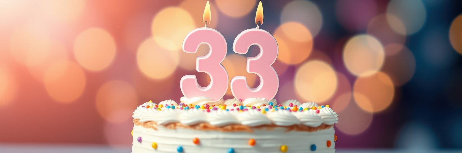 Celebrating a birthday with a beautifully decorated cake featuring candles and colorful sprinkles in an inviting atmosphere